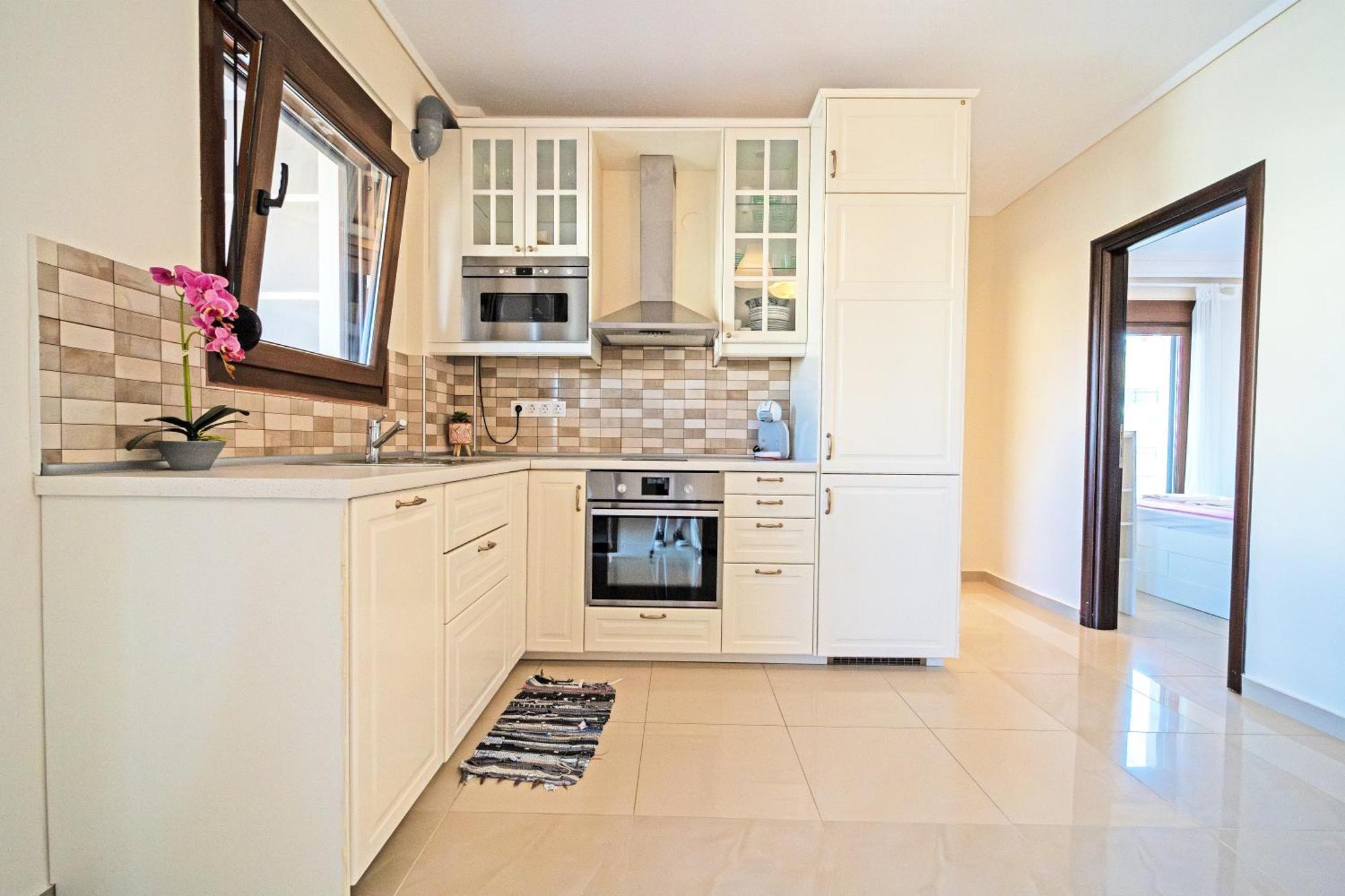 Luxury And Sunny Apartment 250 Mts From The Beach!! Peraia  Bagian luar foto