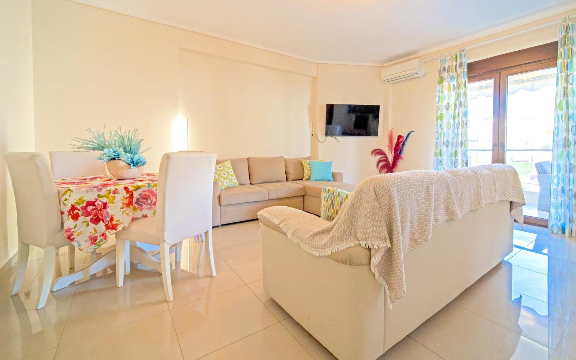 Luxury And Sunny Apartment 250 Mts From The Beach!! Peraia  Bagian luar foto